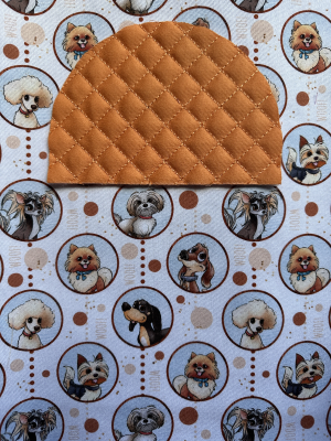 Pingente de Doguinhos - Laranja Claro.